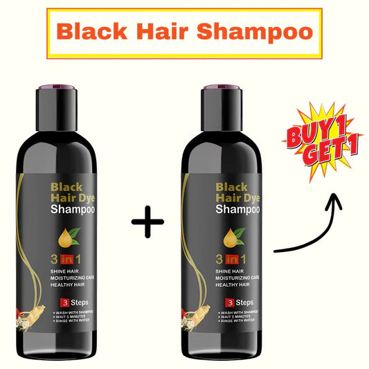 BLACK HAIR DYE SHAMPOO 3-IN-1 (NO SIDE EFFECT) - BUY 1 GET 1 FREE 🔥